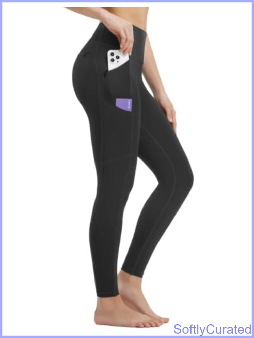 Baleaf High Waisted 7/8 Leggings 6 Pocket Tummy Control